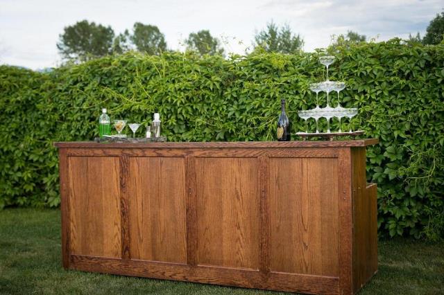 Dark All Wood Bar 8ft