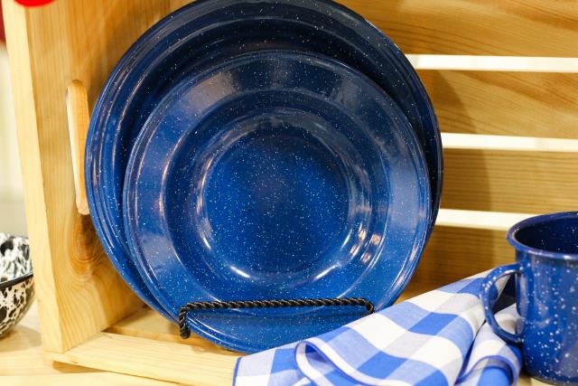 Blue Spatterware