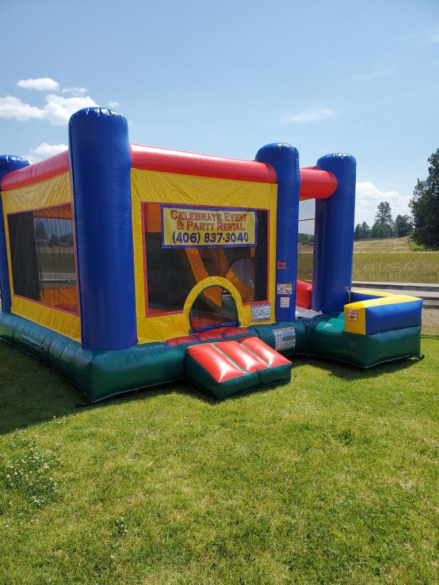 Bounce House, Inside Slide Combo (Green)
