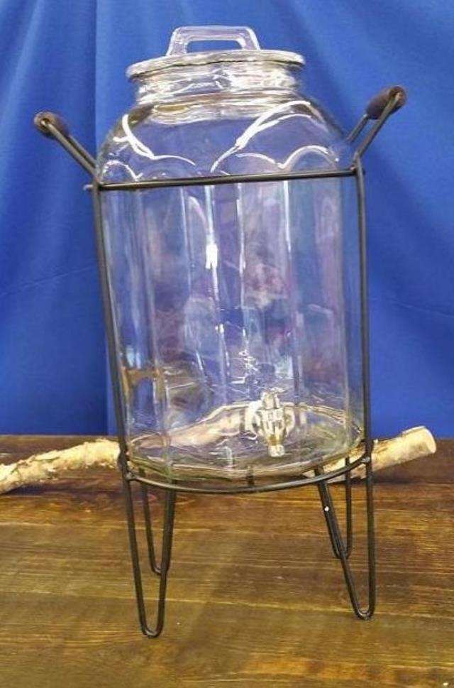 Beverage Jar 3 Gal Handled Stand
